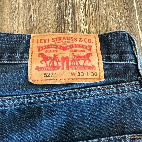 Men’s Levi’s 527 Slim Bootcut Dark Wash Jeans, 32W x 29L - Picture 9 of 12